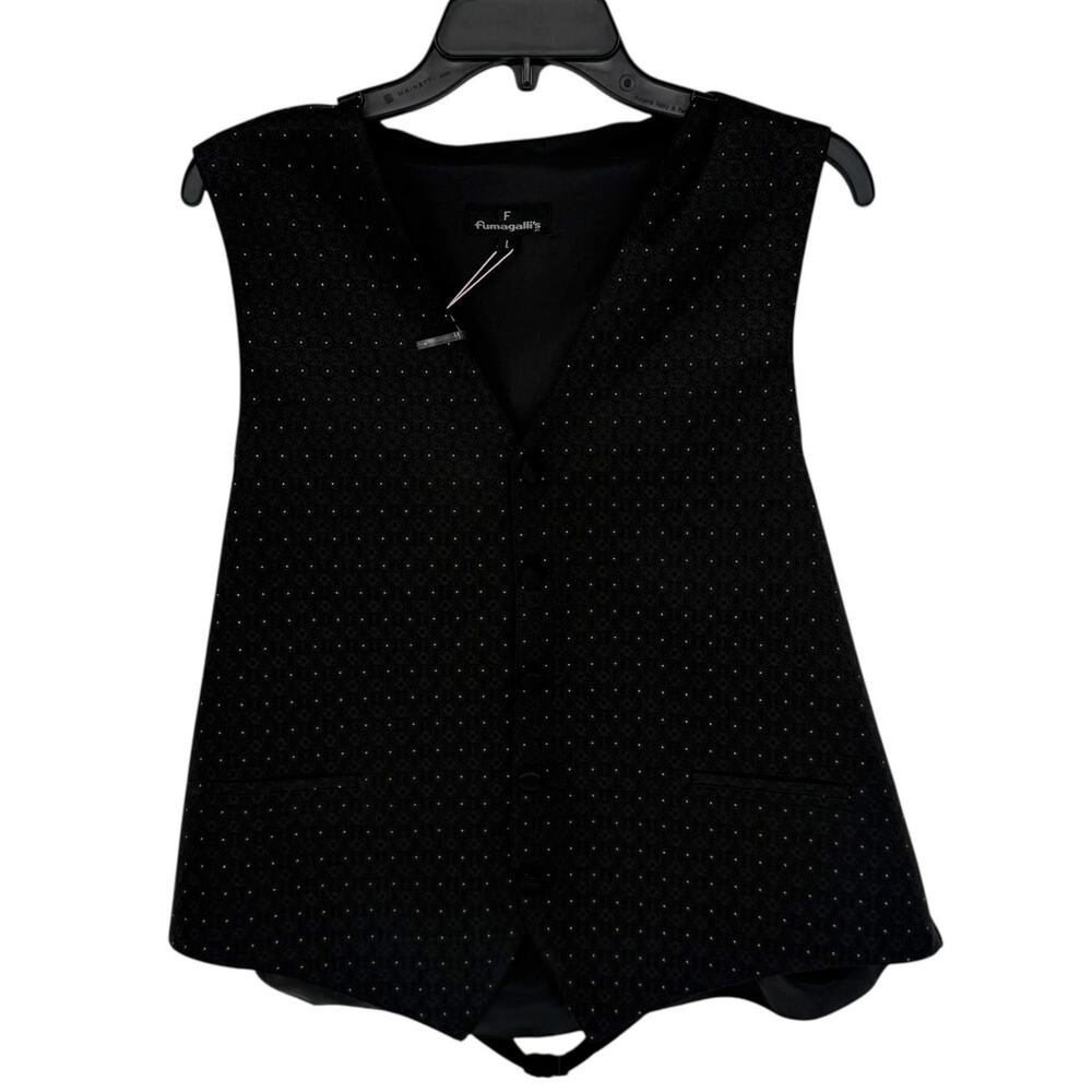 Y2K VTG Fumagalli’s Jacquard Waistcoat Men’s L Formal Evening Vest